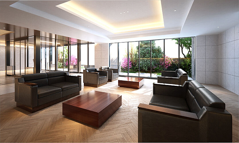 プレサンス ロジェ 博多STATION NORTH ラウンジ完成予想図