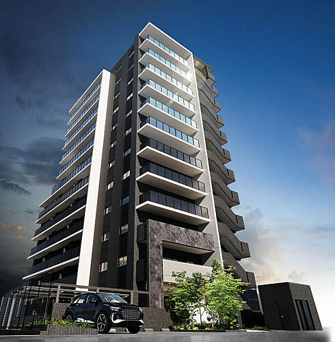 プレサンス ロジェ 岡山番町 外観完成図