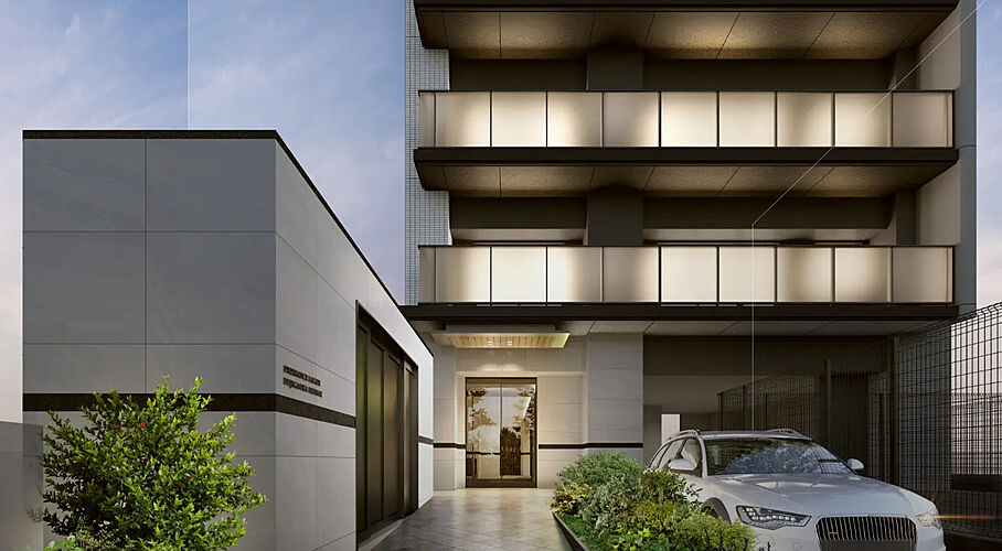 プレサンス ロジェ 藤が丘駅前 エントランスアプローチ完成予想図