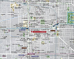 プレサンス ロジェ 西大路御池駅前 現地案内図