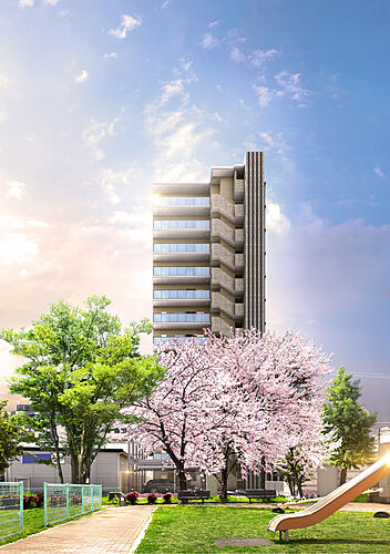 プレサンス ロジェ 姫路パークフロント 外観完成予想図