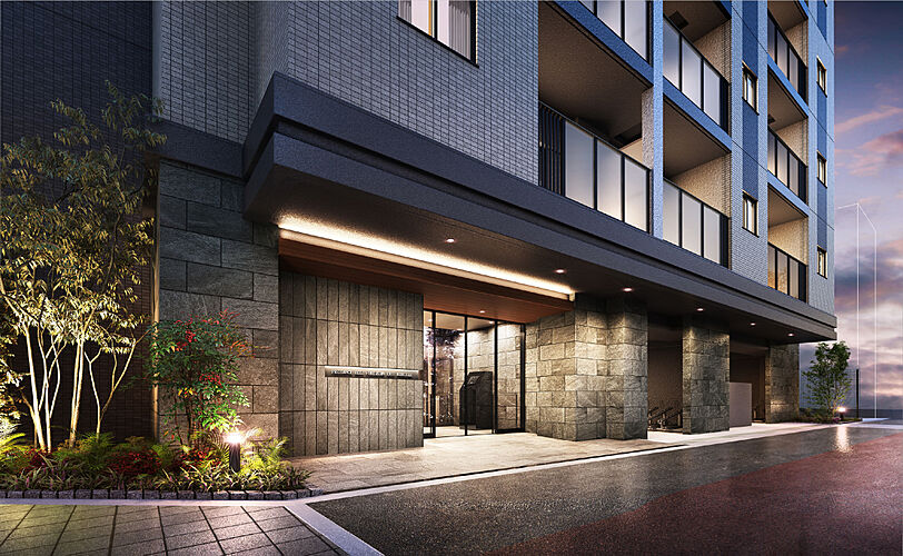 プレサンス レイズ 福島海老江 ミレイユ エントランスアプローチ完成予想図