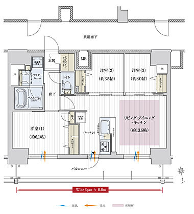 プレサンス レイズ 千種今池II 間取り I