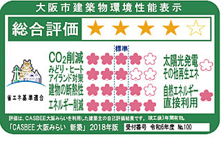 プレサンス グラン 山坂 大阪市建築物環境性能表示