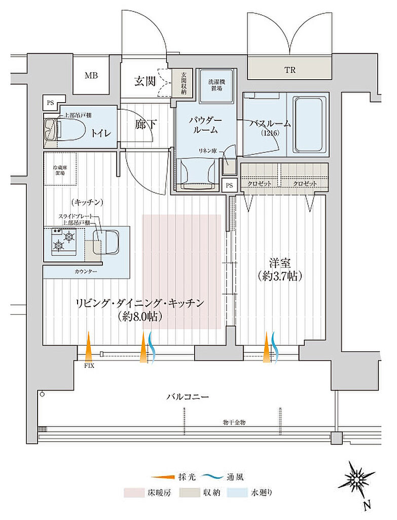 プレサンス ロジェ 西宮リンクス 間取り A