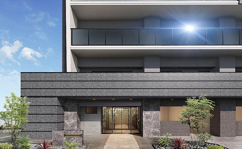 プレサンス ロジェ 淡路ダイナプレイス エントランスアプローチ完成予想図