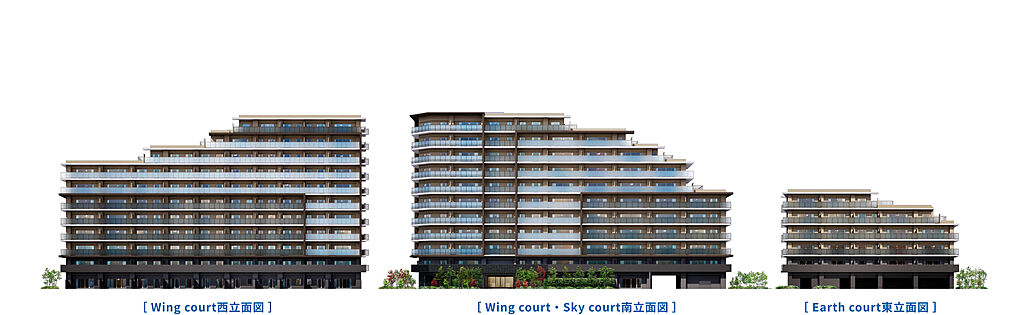 プレサンス ロジェ 塚口ザ・マークス 外観完成予想CG