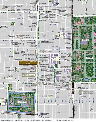 プレサンス ロジェ 京都御所西 桜雅邸 現地案内図