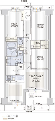 プレサンス ロジェ 京都御所西 桜雅邸 間取り L