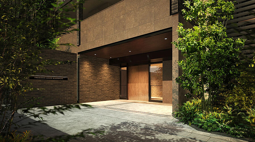 プレサンス ロジェ 向日町 エントランスアプローチ完成予想図