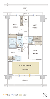 プレサンス ロジェ 武蔵浦和 間取り D2【menu1】