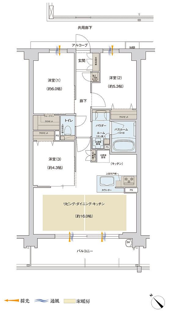 プレサンス ロジェ 武蔵浦和 間取り D1