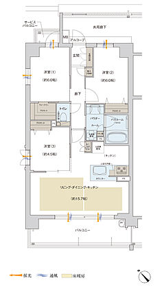 プレサンス ロジェ 武蔵浦和 間取り A