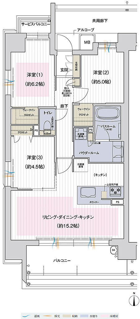 プレサンス ロジェ 平野ザ・ガーデン 間取り A