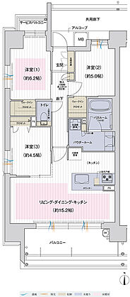 プレサンス ロジェ 平野ザ・ガーデン 間取り A