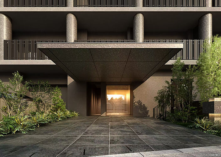 レ・ジェイド横濱桜木町 エントランス完成予想CG