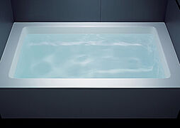 [ストレート浴槽] 直線的でシャープな形がスタイリッシュな雰囲気を与えます。※参考写真