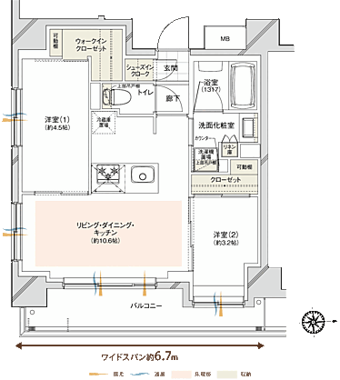 ラ・グラース本川越 間取り C