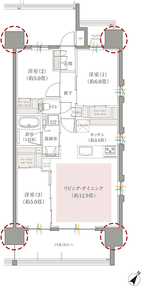CHIBA STORIESプロジェクト 間取り D