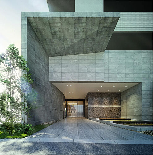 アメイズ諫早駅前プレミアム エントランスアプローチ完成予想CG