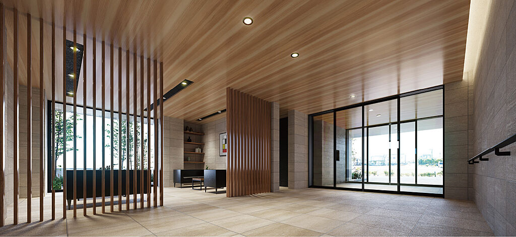 アメイズ串木野ビューテラス エントランスホール完成予想CG