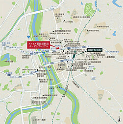 アメイズ新飯塚駅前ガーデンプレミアム 現地案内図