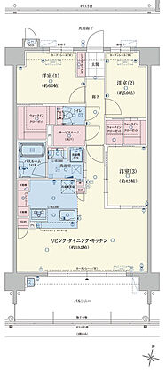 アメイズ新飯塚駅前ガーデンプレミアム 間取り B