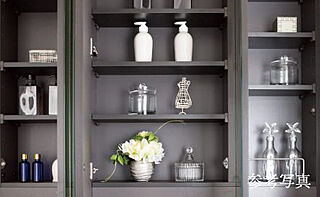 オープンレジデンシア栄 鏡裏収納付き三面鏡