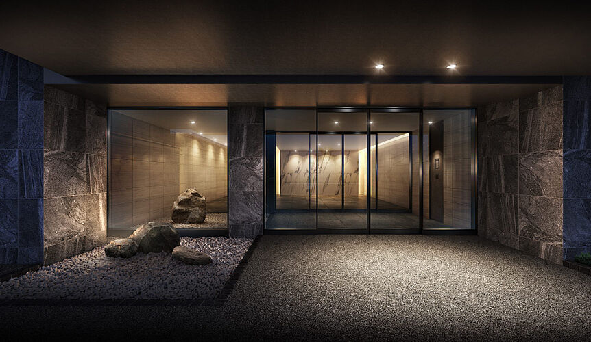 オープンレジデンシア栄 エントランス完成予想CG