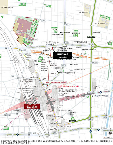 イノバス名駅 現地案内図
