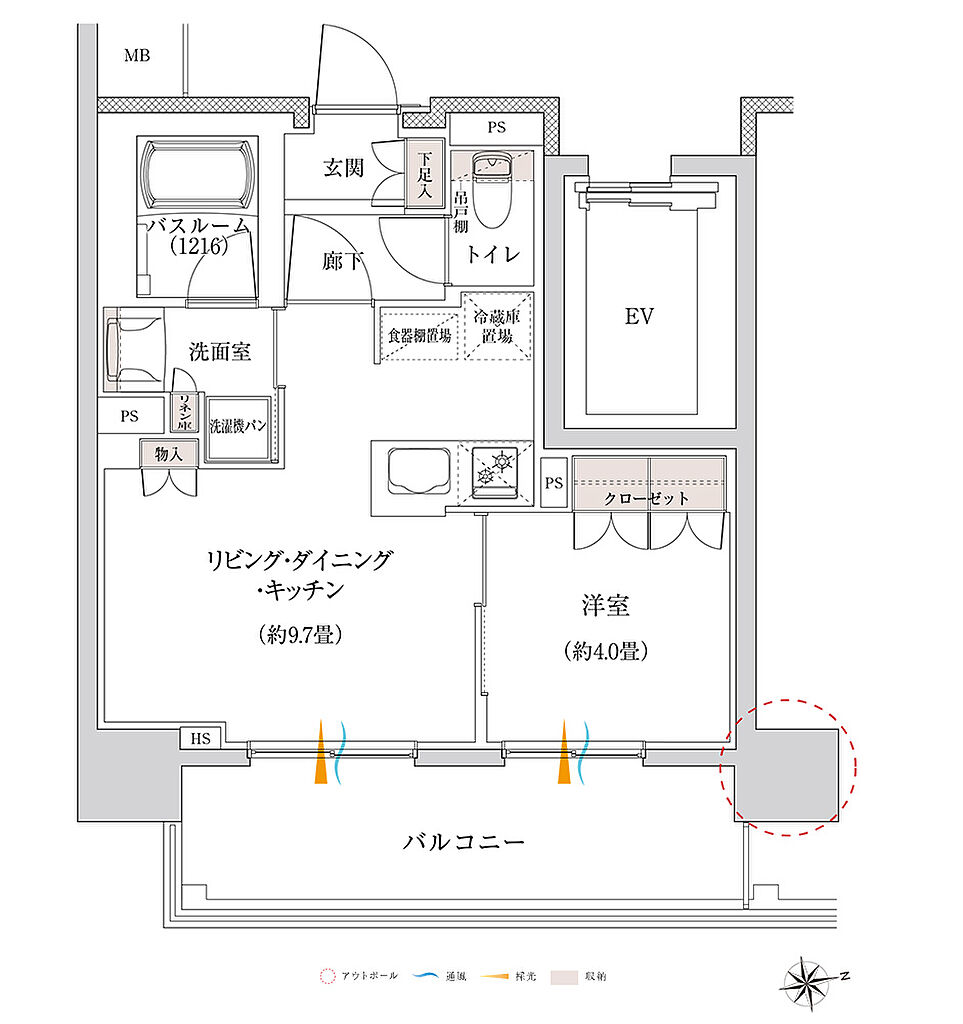 イノバス上前津 間取り D
