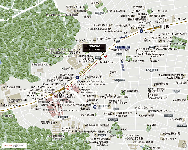 イノバス星ヶ丘 現地案内図
