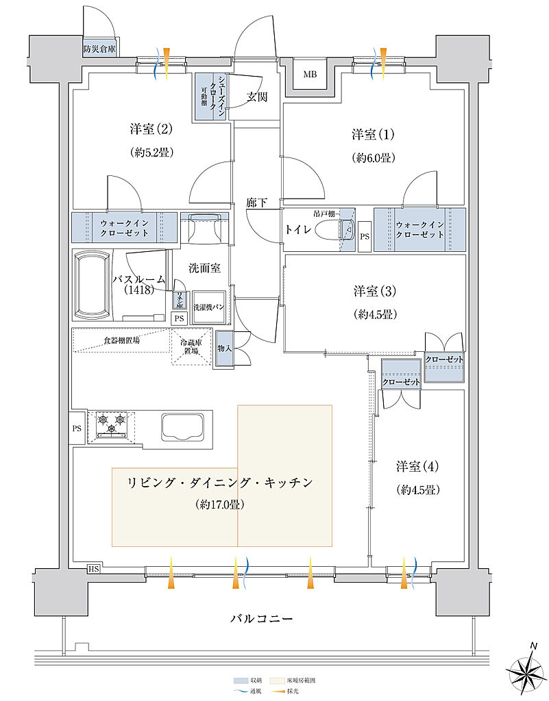 イノバス名古屋テラス 間取り BL