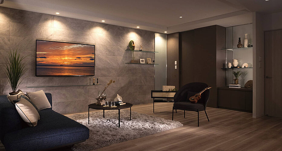 エクセレンシア浜田プレミアムレジデンス リビング