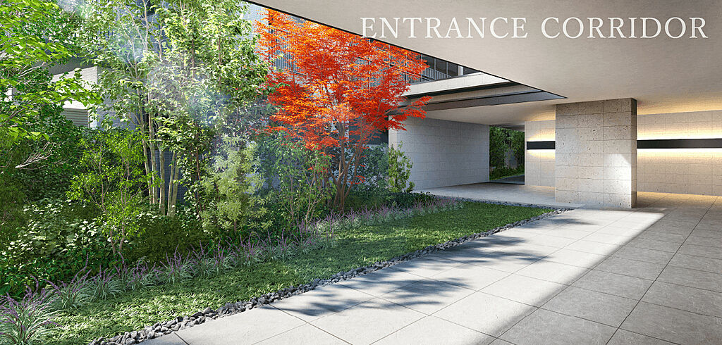シエリア杉並高井戸 エントランスコリドー完成予想CG