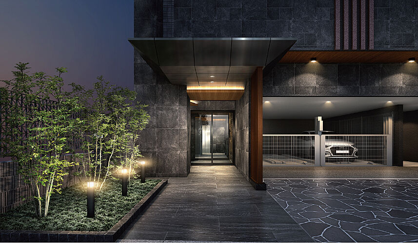 イノバス博多天神プロジェクト（イノバス博多神屋／イノバス博多呉服） 【博多呉服】エントランスアプローチ完成予想CG