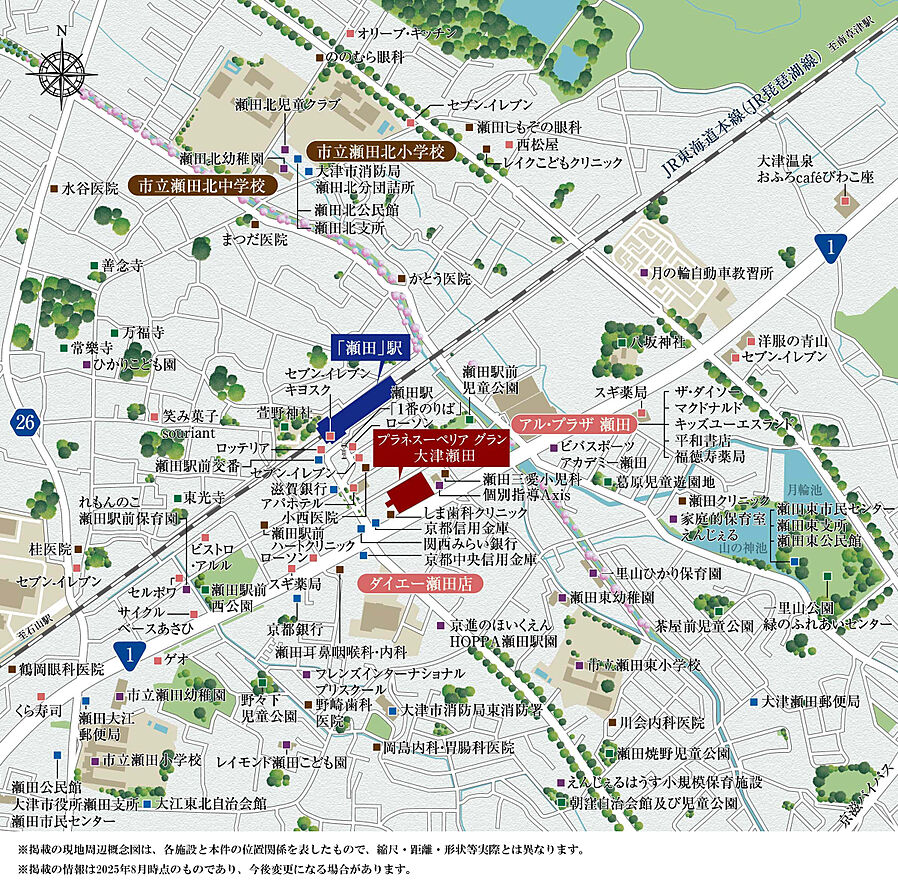 プラネスーペリア グラン大津瀬田：案内図