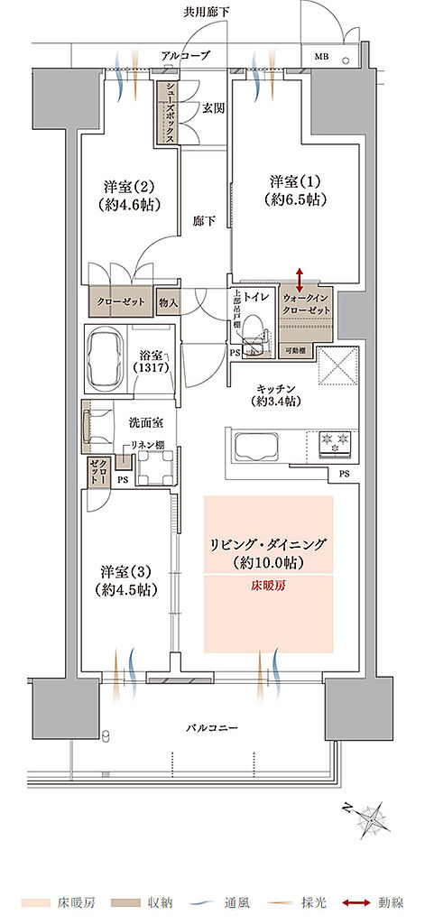 プラネスーペリア グラン大津瀬田 間取り C