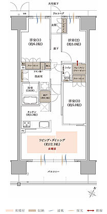 プラネスーペリア グラン大津瀬田 間取り F2
