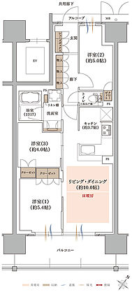 プラネスーペリア グラン大津瀬田 間取り E2
