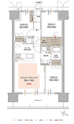 プラネスーペリア グラン大津瀬田 間取り O