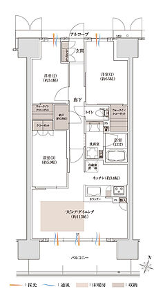 プラネスーペリア泉北原山公園 間取り 【先着順】B1