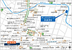 デュオステージ西荻窪II 現地案内図