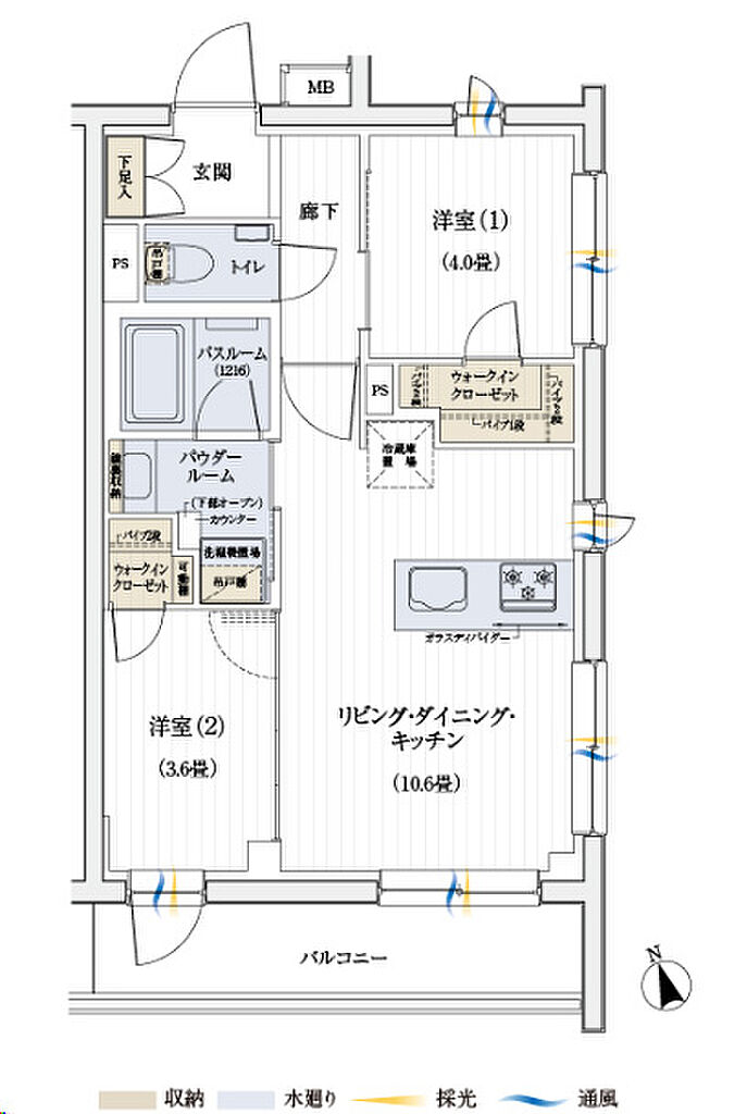 デュオステージ西荻窪II 間取り J