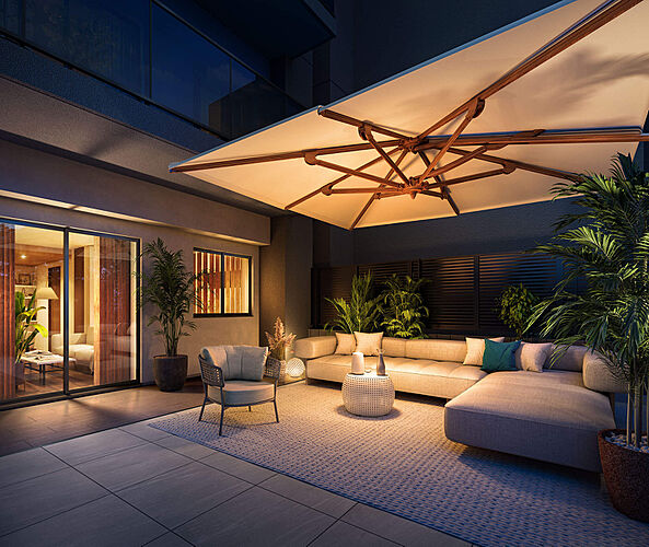 パレステージ杉並松庵 専用庭完成予想図