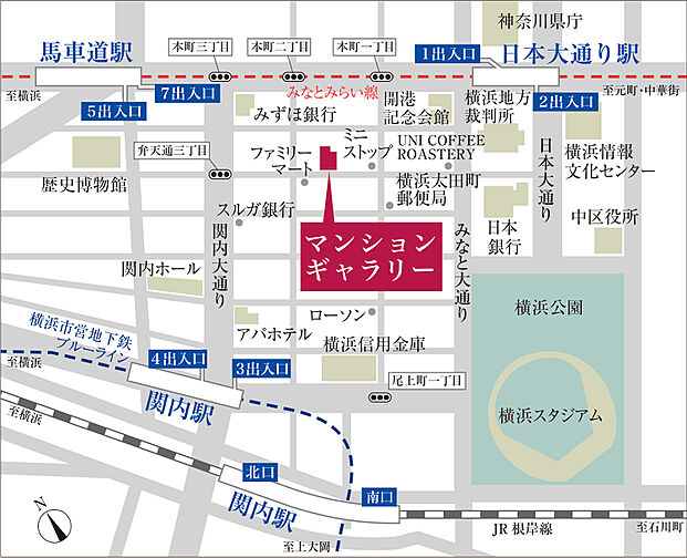 デュオステージ横浜星川 モデルルーム案内図
