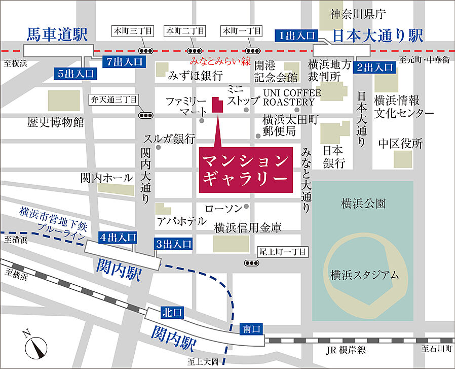デュオステージ横浜星川：モデルルーム地図
