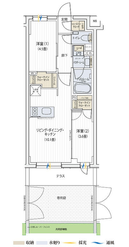 デュオステージ横浜星川 間取り D1