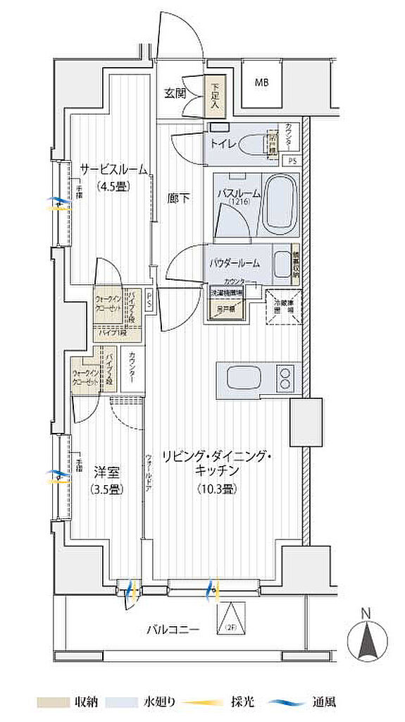 パレステージ北千住II 間取り G
