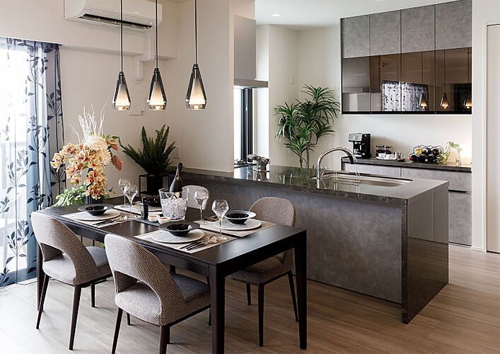 アクタス籠町グランミライ リビング・ダイニング